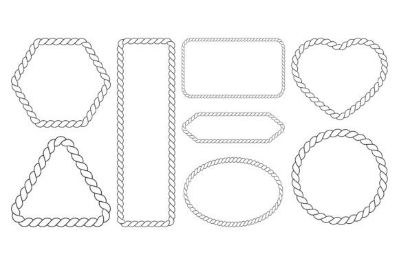 Download Nautical Rope Frame Border Vector Bundle - Vector bundle Collection