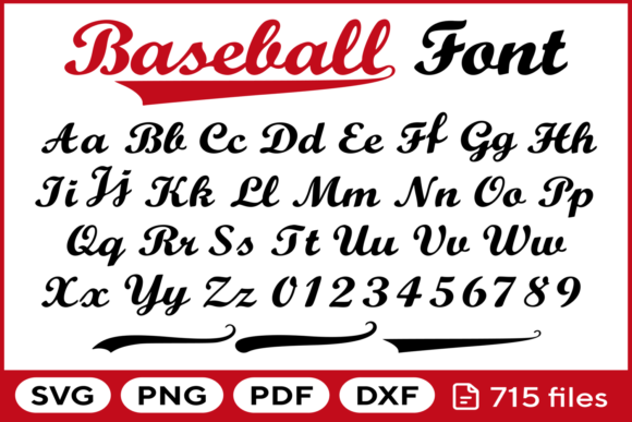 Download Baseball Font Svg Png Pdf Dxf - Dxf Collection