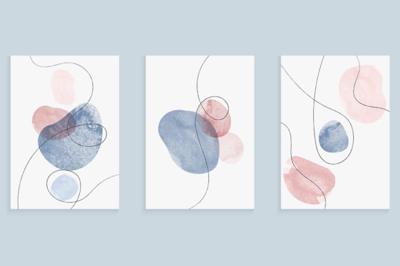 Download Covers Set with Hand Drawing Watercolor - Premium Resources